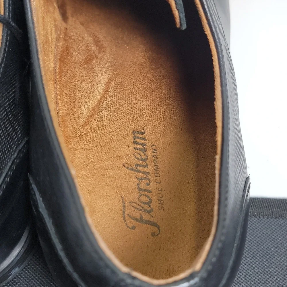 Florsheim Kierland Oxford Men Black Dress Shoes Size 10.5 W